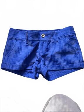 Lilly Pulitzer Textured Blue Shorts - Women's Size 0